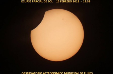 Cómo se pudo observar el eclipse parcial de Sol en Funes