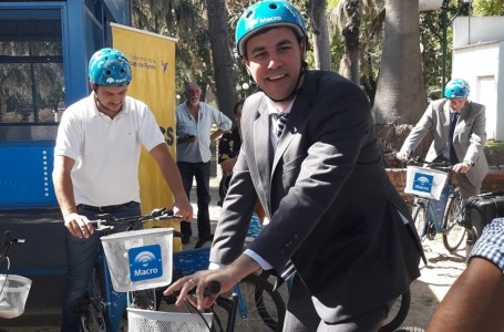 Se inauguraron las estaciones de Bicis Macro para uso público