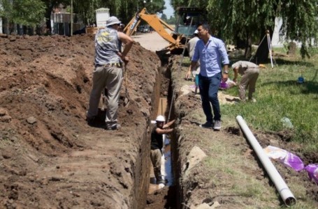 Giantenaso preocupado por la obra de Cloacas en Zona 1, recibió reclamos de vecinos