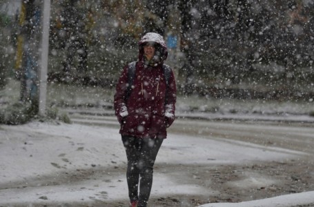 Nevó en Bariloche ayer y hoy la temperatura podría marcar -2°