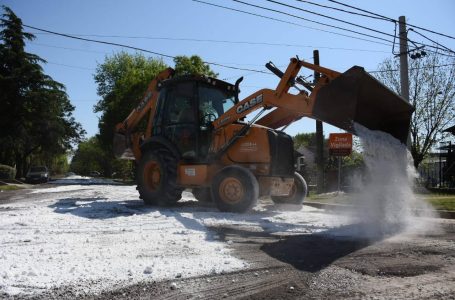 Se realizan Obras de Pavimentación en Funes