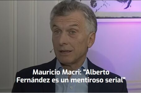 Mauricio Macri: “Alberto Fernández es un mentiroso serial”