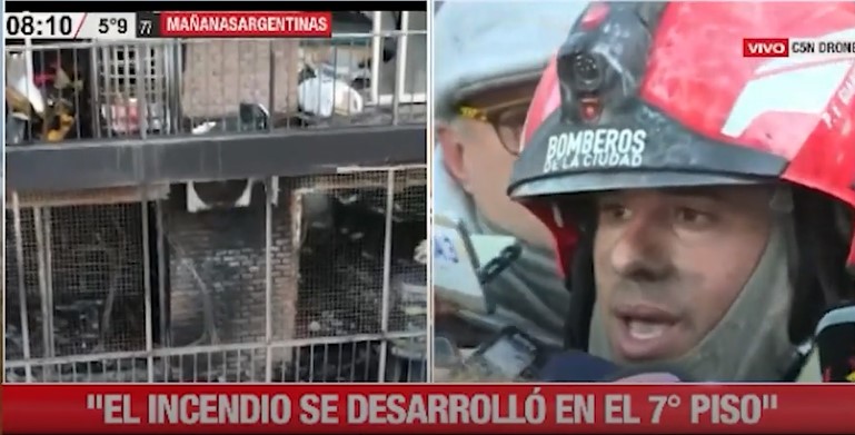 Trágico Incendio En Un Edificio Céntrico De Buenos Aires Al Menos