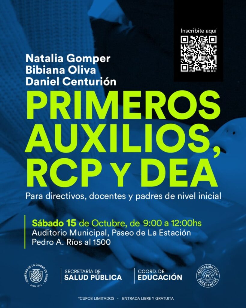 Taller De Primeros Auxilios, RCP Y DEA – Funes Hoy