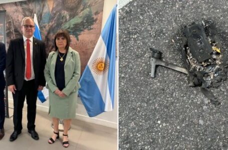 Bullrich habló tras la explosión de un drone cerca de la Embajada de Israel