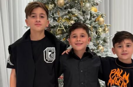 Antonela Roccuzzo, mamá orgullosa: subió una foto de sus hijos y mostró cómo se preparan para festejar Navidad