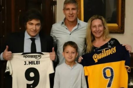 Javier Milei se reunió con Martín Palermo en Casa Rosada