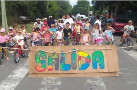 Deporte y educación vial para niños en Funes