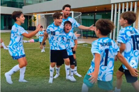 Messi organizó un torneo de fútboll en su propia casa