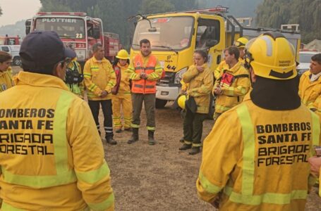 Video: Intenso trabajo de brigadistas santafesinos en el combate de incendios en la Patagonia