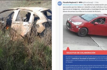 Investigan si el auto quemado hallado en Funes se trataría del utilizado durante una serie de ataques mafiosos