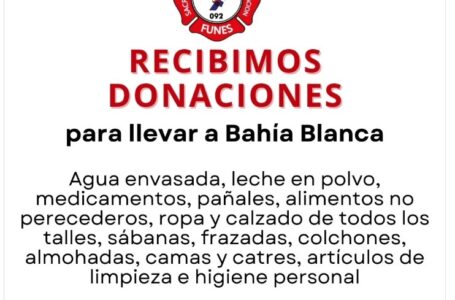 Campaña Solidaria Para los Damnificados en Bahía Blanca